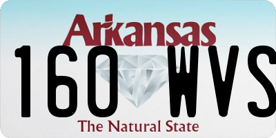 AR license plate 160WVS