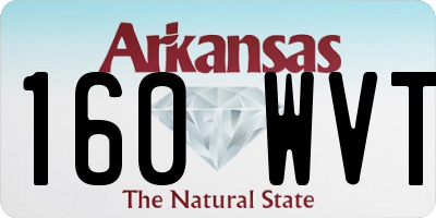 AR license plate 160WVT