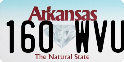 AR license plate 160WVU