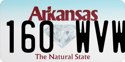 AR license plate 160WVW
