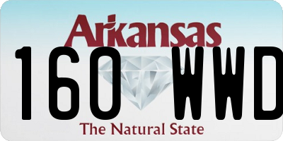 AR license plate 160WWD