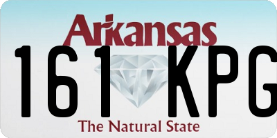 AR license plate 161KPG