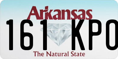 AR license plate 161KPO