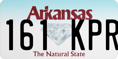 AR license plate 161KPR