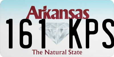 AR license plate 161KPS