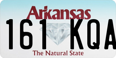 AR license plate 161KQA