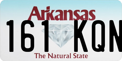 AR license plate 161KQN