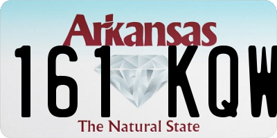 AR license plate 161KQW