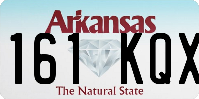 AR license plate 161KQX