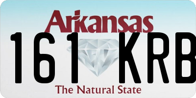 AR license plate 161KRB