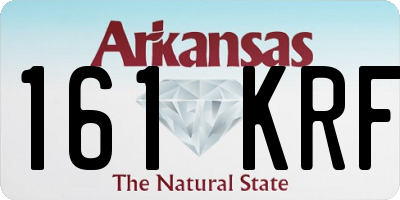 AR license plate 161KRF