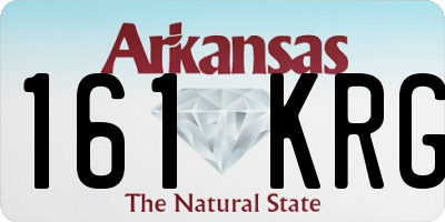 AR license plate 161KRG