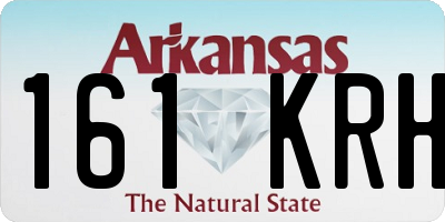 AR license plate 161KRH