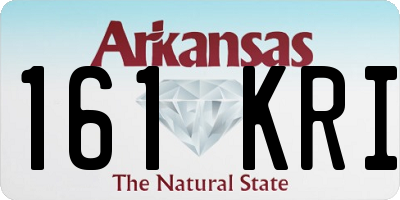 AR license plate 161KRI