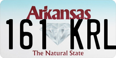 AR license plate 161KRL