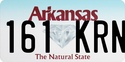 AR license plate 161KRN