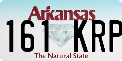 AR license plate 161KRP