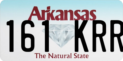 AR license plate 161KRR