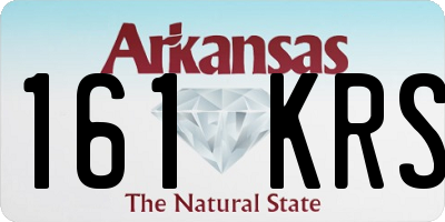 AR license plate 161KRS