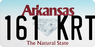 AR license plate 161KRT