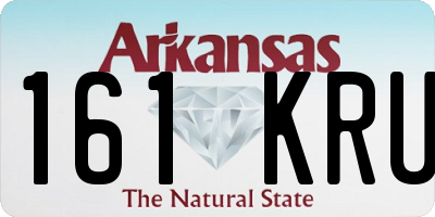 AR license plate 161KRU