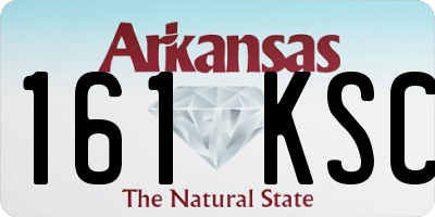 AR license plate 161KSC
