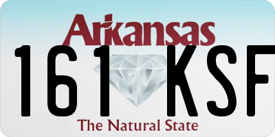 AR license plate 161KSF