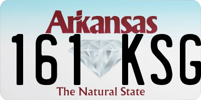 AR license plate 161KSG