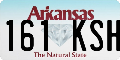 AR license plate 161KSH