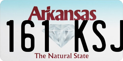 AR license plate 161KSJ