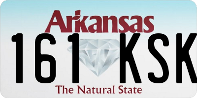 AR license plate 161KSK