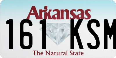 AR license plate 161KSM