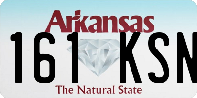 AR license plate 161KSN