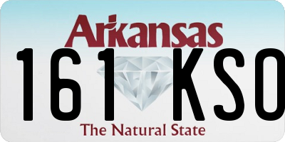 AR license plate 161KSO