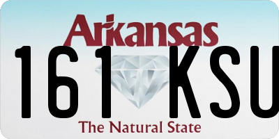 AR license plate 161KSU