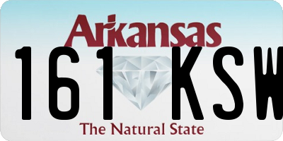 AR license plate 161KSW