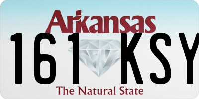 AR license plate 161KSY