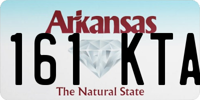 AR license plate 161KTA