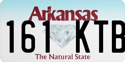 AR license plate 161KTB