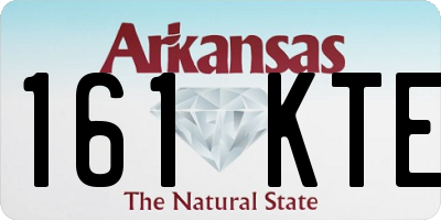 AR license plate 161KTE