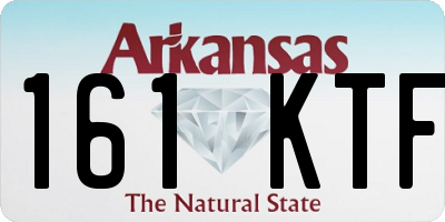 AR license plate 161KTF