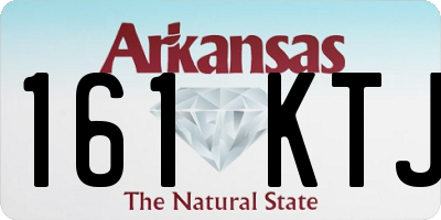 AR license plate 161KTJ