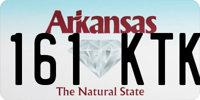 AR license plate 161KTK