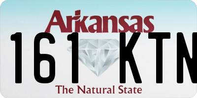 AR license plate 161KTN