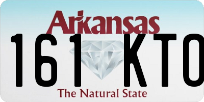 AR license plate 161KTO