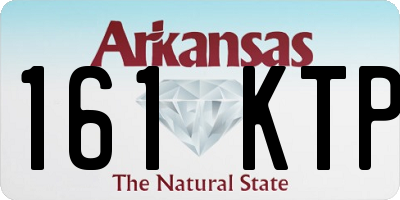 AR license plate 161KTP