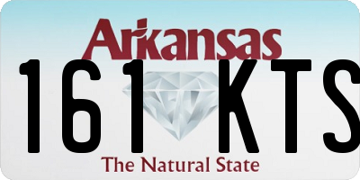 AR license plate 161KTS
