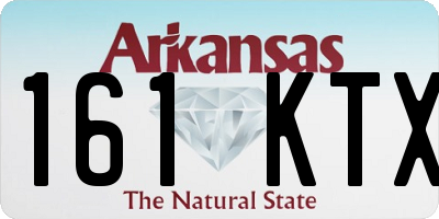 AR license plate 161KTX