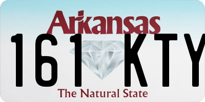 AR license plate 161KTY