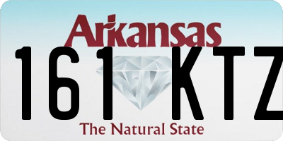 AR license plate 161KTZ